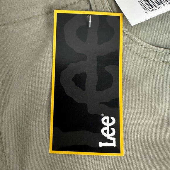 Lee Womens Bermuda Shorts Size 16 Mushroom Beige Casual Stretch Cotton Blend - Picture 2 of 10